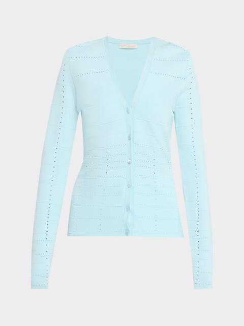 RAMY BROOK Astra Pointelle-Knit Cardigan