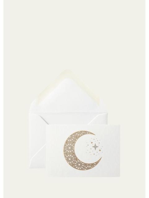Smythson Gold Moon Cards, Box of 10