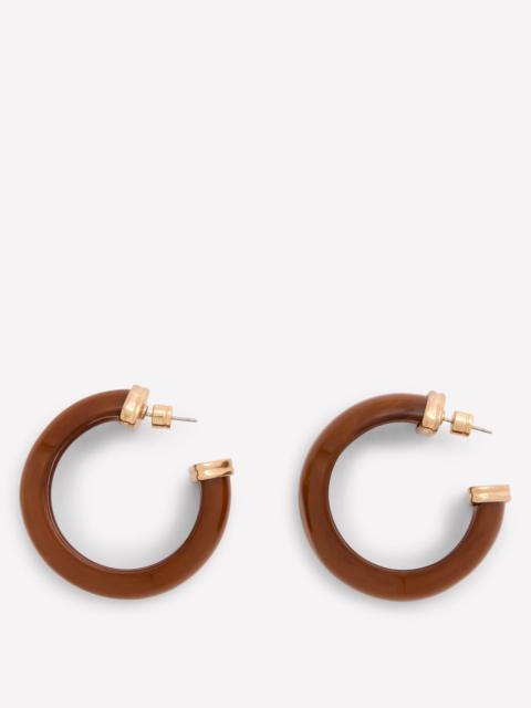 BODEN Chunky Resin Hoops-Mottled Brown