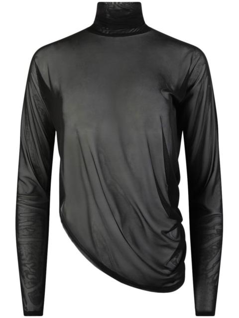RTA Lei mesh turtleneck top