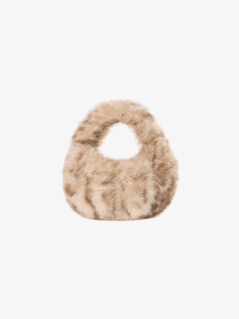 LAMARQUE ALIX LEO | Mini Faux Fur Hobo Bag