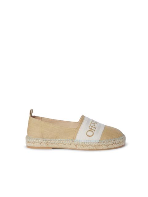 Off-White Bookish Linen Espadrillas