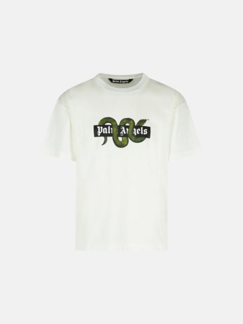 WHITE COTTON T-SHIRT