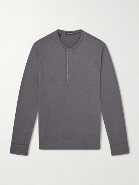 TOM FORD Slim-Fit Cashmere, Wool and Silk-Blend Sweatshirt