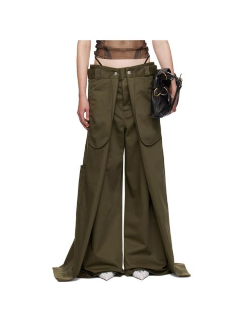 Khaki Shayne Oliver Edition 'The Wrap' Trousers