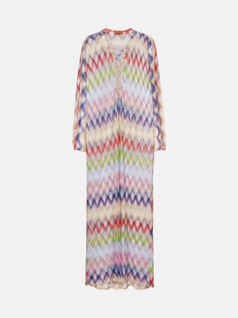 Missoni Zigzag lamé kaftan