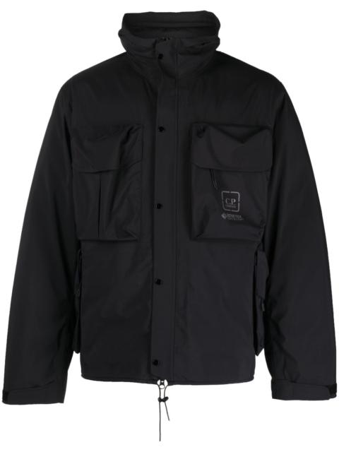 C.P. Company logo-print two-pocket windbreaker