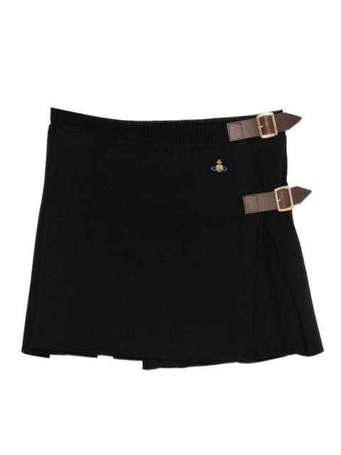 Vivienne Westwood belted pleated mini skirt