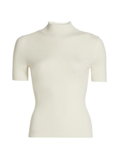 Theory Women's Leenda Merino Wool Short-Sleeve Sweater - New Ivory