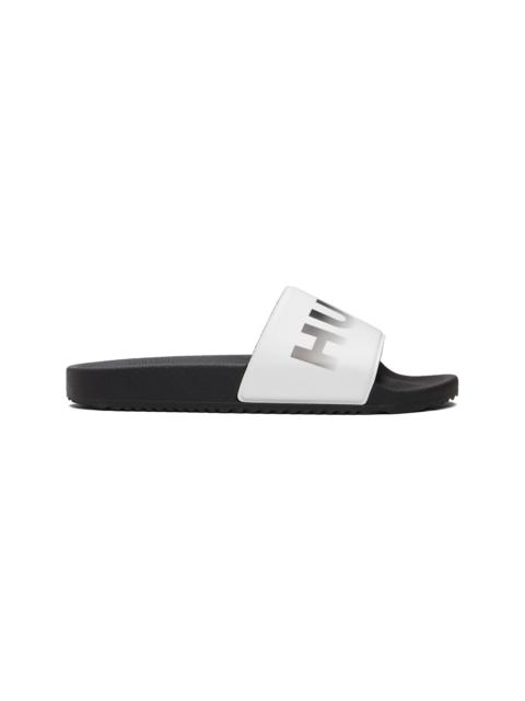 HUGO White Logo Slides