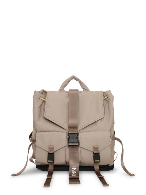 LIGHT GREY TECH BACKPACK