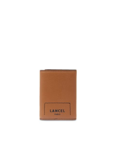 LANCEL tri-fold leather wallet