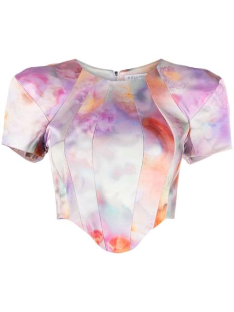 Collina Strada Ava cropped corset top