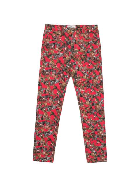Vivienne Westwood Orb-logo-print twill trousers