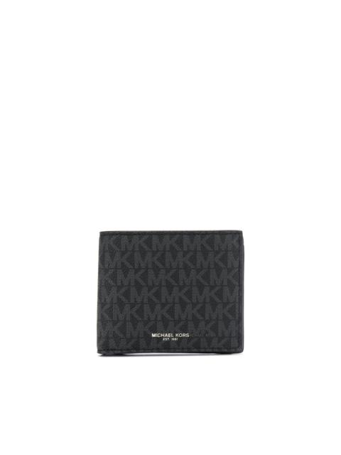 MICHAEL KORS logo-print foldover wallet
