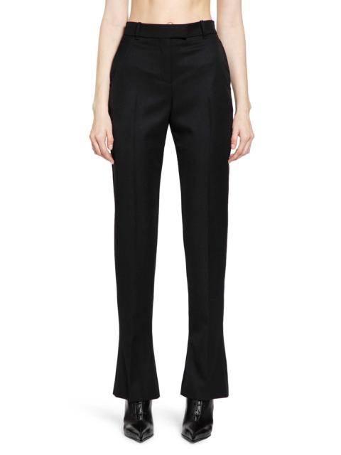 Alexander McQueen Flared Wool Tailored Trousers