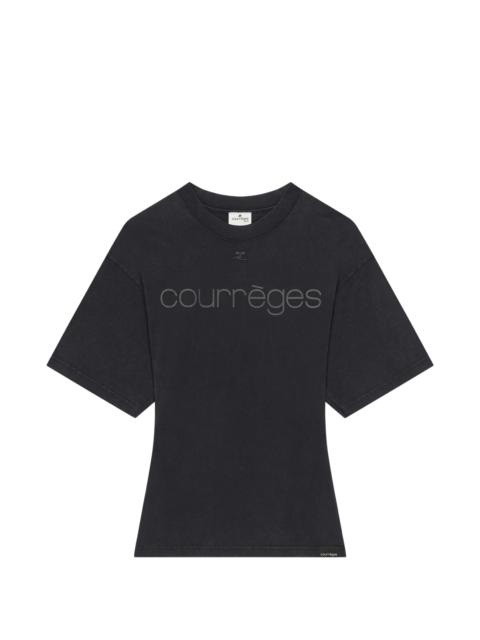 courrèges Courrèges Logo-print Cotton T-shirt