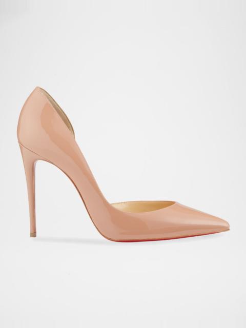 Christian Louboutin Iriza Patent 100mm Half-d'Orsay Red Sole High-Heel Pumps