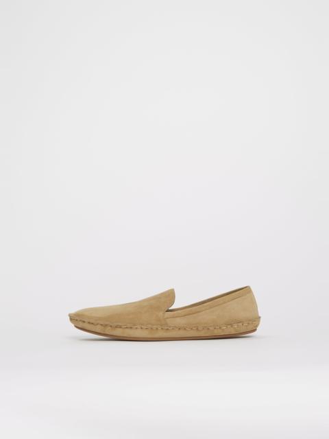 The Row Vasko Suede Slip On — Iron Grey