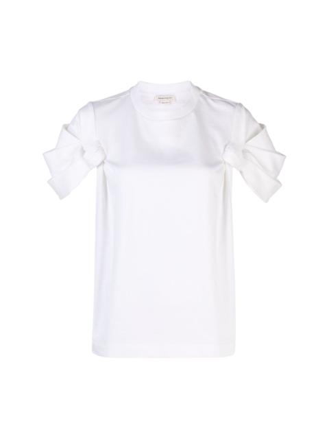 Alexander McQueen knot-detail cotton T-shirt