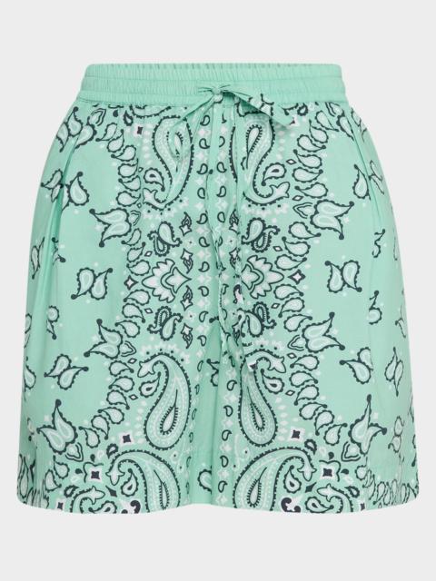 ESSENTIEL ANTWERP Hissels Bandana-Printed Shorts