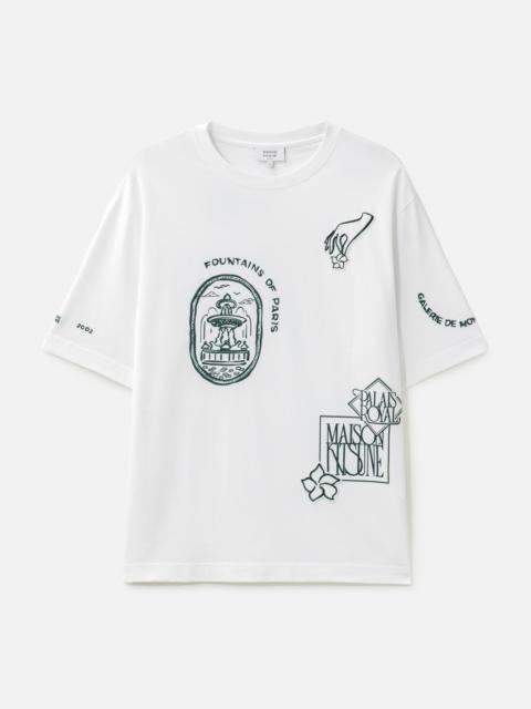 Maison Kitsuné ART NOUVEAU STAMPS OVERSIZE T-SHIRT