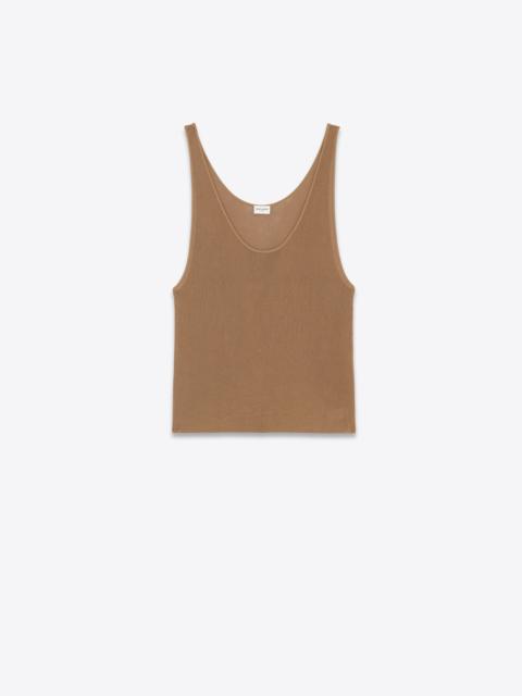 SAINT LAURENT tank top in ribbed knit