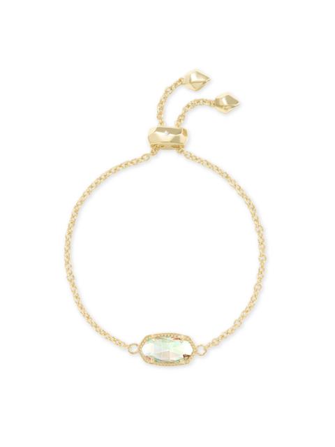 KENDRA SCOTT Elaina Gold Adjustable Chain Bracelet in Dichroic Glass