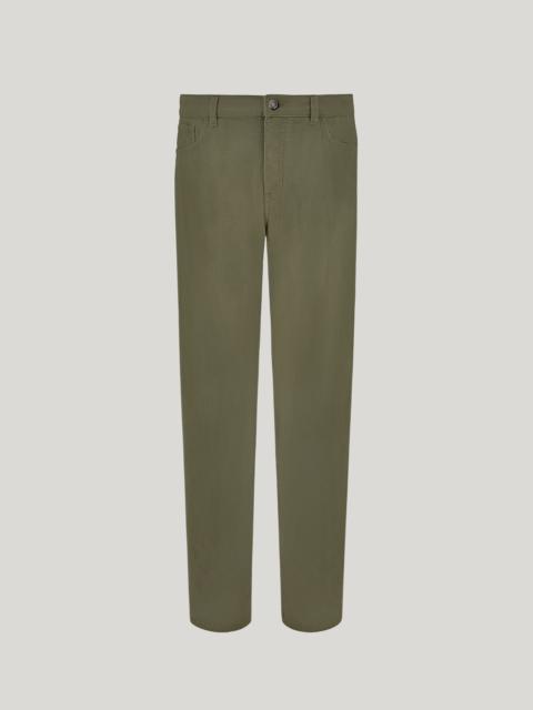 Canali LEVANTE GREEN COMFORT DENIM REGULAR-FIT JEANS