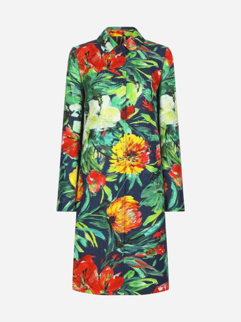 Dolce & Gabbana Bloom-print brocade coat
