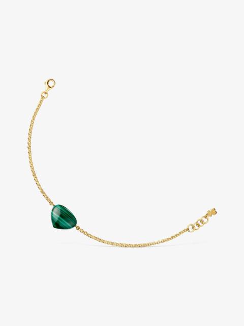 TOUS Bracelet with 18kt gold vermeil and malachite TOUS Color Dots