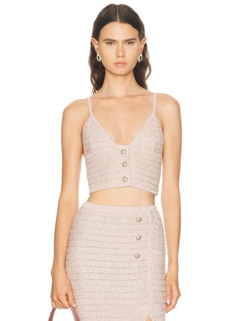 Alessandra Rich Knit Crop Top