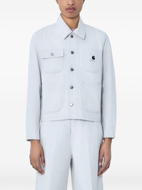 Carhartt logo-patch buttoned jacket