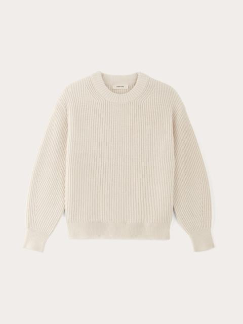 EVERLANE THE COCOON CREW IN EVERYDAY COTTON