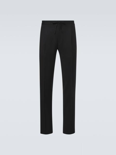LARDINI Virgin wool tapered pants