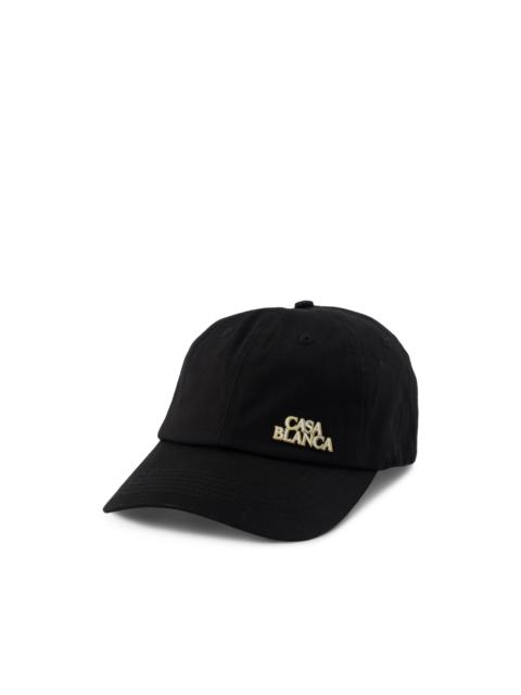 CASABLANCA black stacked logo rivet cap