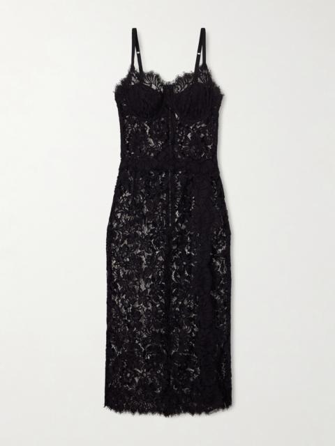 Dolce & Gabbana Lace Midi Dress