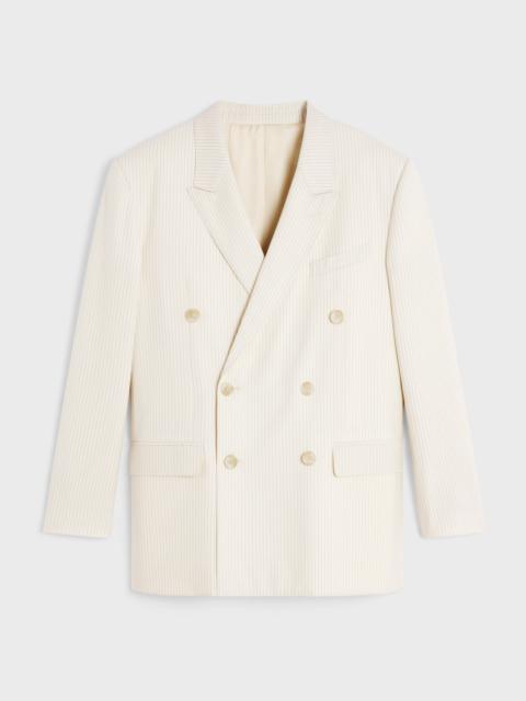 CELINE Jude jacket in lightweight striped wool