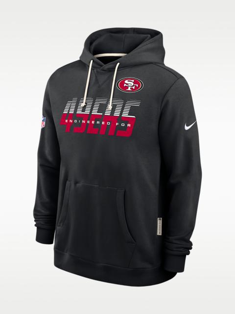 Nike San Francisco 49ers Sideline Standard Issue Men's Nike Dri-FIT NFL Pullover Hoodie