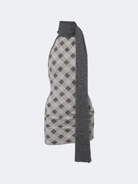 AYA MUSE Axis wool-blend minidress