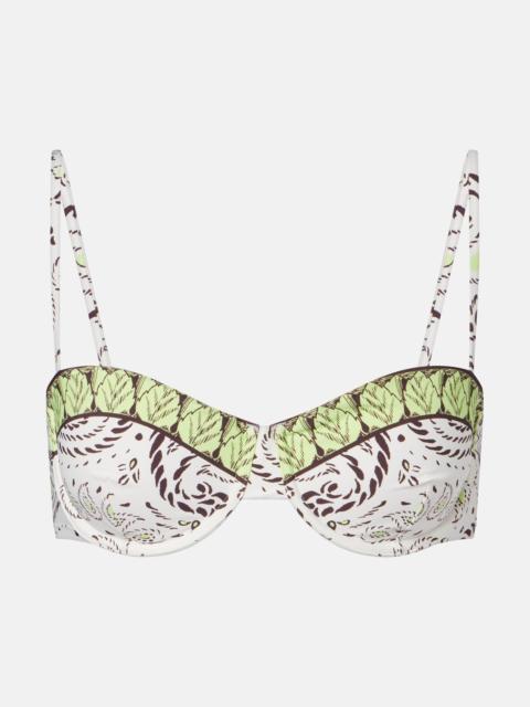 TORY BURCH Printed bikini top