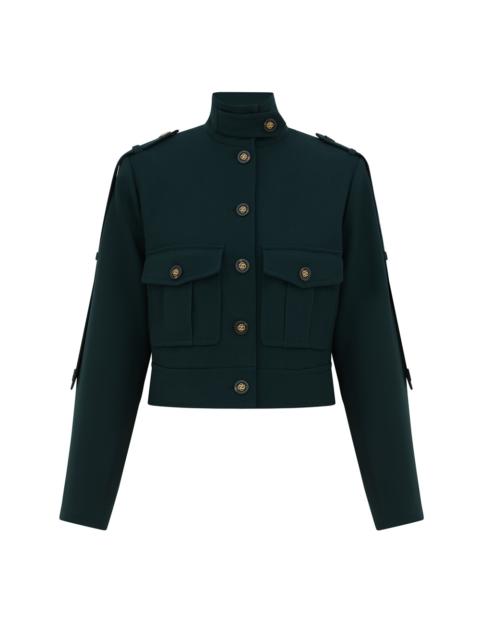 Zimmermann CLASH WOOL CROPPED JACKET