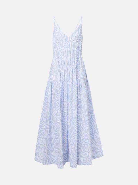 Proenza Schouler White Label Michelyn printed cotton-blend maxi dress