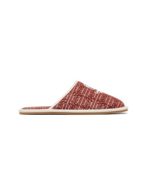 AMIRI Red 'Chateau Amiri' MA Slippers