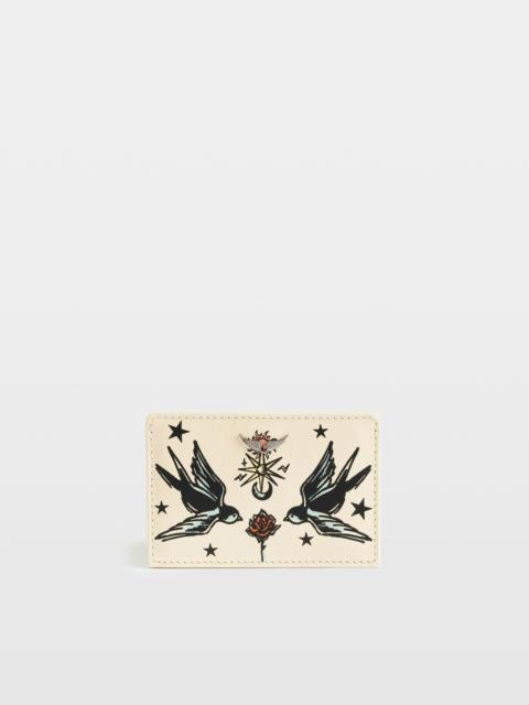 Zadig & Voltaire ZV Pass Tattoo Card Holder