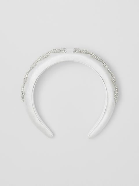 Burberry Crystal-embellished Silk Blend Hairband
