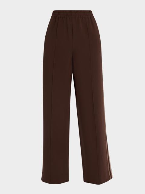 REISS Robyn Striped Wide-Leg Knit Pants