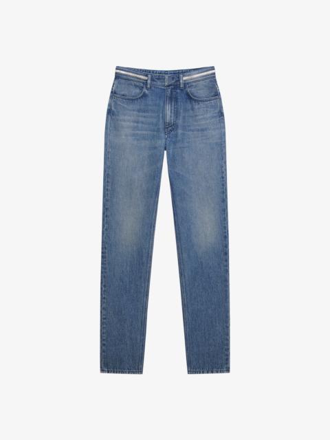 Givenchy SLIM FIT JEANS IN DENIM WITH METALLICS DETAILS