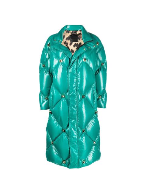 quilted studded padded coat