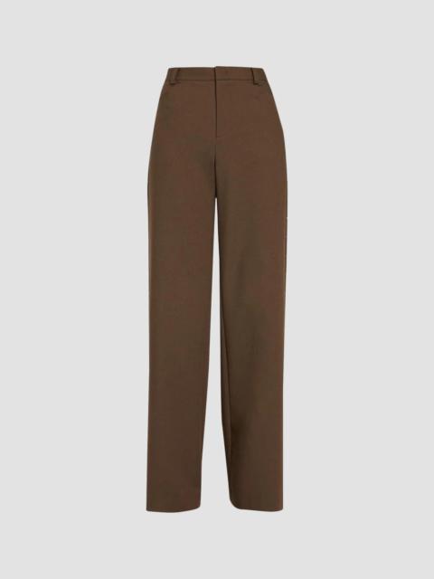 Vince Women's Studded Wide-Leg Trousers - Smoked Truffle